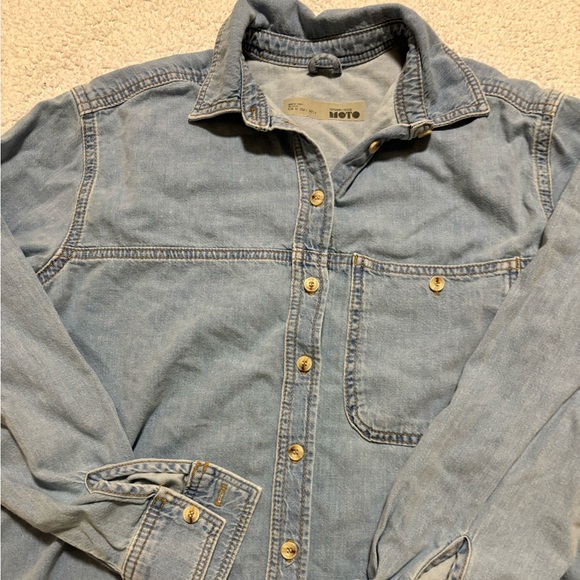 Topshop Moto Button Down - Picture 10 of 13